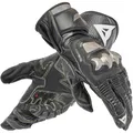 Motorrad Leder Handschuhe M - Dainese Full Metal 7 - schwarz-schwarz
