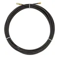 REV Einziehilfe für Leitungen und Kabel in Kabelrohr. Stahl Einziehspirale, Kabel Einzugshilfe, 10m, schwarz