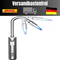 Megainvo Stabfeuerzeug Jetflamme Gas Nachfüllbar Langes Feuerzeug