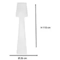 Smartwares LED Außen-Stehleuchte IDE-60080 weiß 110 cm TW - Weiß