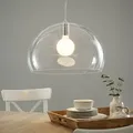 Pendelleuchte Kartell, FL/Y, dimmbar, Transparent, für Wohnzimmer, Kunststoff, Design - 33