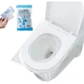Pack of 50 Travel Waterproof Disposable Toilet Seat Covers, Toilet Seat Prote...