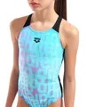 Arena Badeanzug G ARENA MULTI COLOURS SWIMSUIT V BACK für Mädchen für intensives Schwimmtraining, sportlicher Stil
