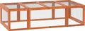 PawHut Kleintierstall Zwergkaninchenstall Freilaufgehege Kleintierkäfig Orange