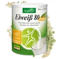 Alsiroyal Eiweiß 80 Erbse vegan – 32g Protein pro Portion – 41% EAAs, 23% BCAAs – Magnesium, Vit D3 & B1 – frei von Konservierungsstoffen, Lactose, Soja, Fruktose, Zucker