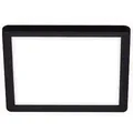 Briloner - Slim Led Deckenleuchte Eckig, 19x19 Cm Flach, 12w, 1400 Lm, Neutralweiß, Backlight, Schwarz