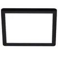 BRILONER - LED Deckenlampe mit indirektem Licht, flach, neutralweiße Lichtfarbe, Lampe, Deckenleuchte, Wohnzimmerlampe, LED Panel, Küchenlampe, Deckenbeleuchtung, 19x19x2,8 cm, Schwarz