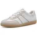 Tamaris Plateausneaker Freizeitschuh, Halbschuh, Schnürschuh mit gepolstertem Schaftrand weiß 41 EU