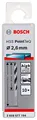 Bosch Professional 10 Stück HSS Spiralbohrer PointTeQ (für Metall, 2,6 x 30 x 57 mm, Zubehör Bohrschrauber)