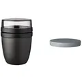 Mepal | Lunchpot Switch Ellipse | mach aus deinem Lunchpot einen Snackpot | praktischer Müslibecher | geeignet für Tiefkühler, Mikrowelle & Spülma