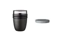 Mepal - Lunchpot Switch Ellipse - mach aus deinem Lunchpot einen Snackpot - Praktischer Müslibecher - Geeignet für Tiefkühler, Mikrowelle & Spülmachine - Nordic Black