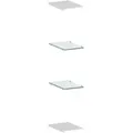 Dmora - Regal Dcocett, Offene Regale, 100 % Made In Italy, Cm 20x27h2, Glänzend Weiß