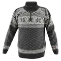 HomeOfSocks Original Norweger Herbst Winter Pullover aus 100% Reiner Neuer Wolle Schurwolle (Anthrazit, XXL)