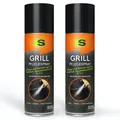 Spraytive 2 x 500ml Grill-Pflegespray - BBQ Grill-Zubehör - Pflegt & Konserviert Grillroste, Pfannen (Edelstahl, Gusseisen) & Co. - Antihaftspray, Non Stick Spray für Weber Grills, Plancha Grills