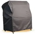 Strandkorb Hanse Strandkorb-Schutzhülle Strandkorb Schutzhülle Ripstop 600D Atmungsaktiv (TPU) PARENT (1-St., Premium Strandkorb Schutzülle), Klettverschluss, Atmungsaktiv, wetterfest, UV-beständig, wasserfest grau 135-L | 135 cm x 90 cm x 155 cm