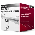 Für Audi Q8 Sportback e-tron GET (G.D.W.) Anhängerkupplung vertikal abnehmbar