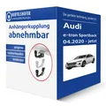 G.D.W. Anhängerkupplung abnehmbar für AUDI e-tron Sportback Typ GEA AHK