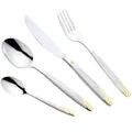 Elegantes Besteckset mit Gold-Finish, 24-teilig, Maestro MR-1512G-24