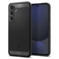 Spigen Rugged Armor Hülle Kompatibel mit Samsung Galaxy S24 FE Schwarz