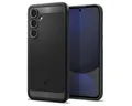 Spigen Handyhülle Rugged Armor Schwarz Kompatibel mit Samsung Galaxy S24 FE 6,7, Robuste Materialkombination für Schutz bei intensiver Nutzung