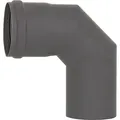 Pellet-Abgasrohr-Bogen 90° Ø 80 mm, lackiert, mit Silikondichtung
