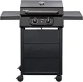 Enders® Elektrogrill eCRAVE 2, mit Gussrost, Grillwagen mit viel Stauraum, SIMPLE CLEAN™ Reinigungssystem, 2 leistungsstarke Heizelemente, formstabile Garhaube mit integriertem Thermometer #97116