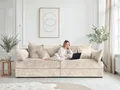Home affaire Big-Sofa Casa XL, B: 190 cm, 4 Zierkissen, Mega-Sofa, in Cord oder Chenille-Struktur, Federkern