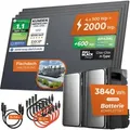 SOLARWAY Balkonkraftwerk 2000 Watt Duo | EcoFlow STREAM Max 3840 Wh Batterie Set