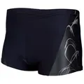 Aquarti Badehose Aquarti Herren Kurze Badehose mit Streifen schwarz 6XL
