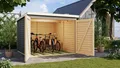 Karibu Fahrradbox Fahrradgarage 4, in verschiedenen Farben, BxTxH: 212,5x216,5x167 cm