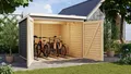 Karibu Fahrradgarage APOLLO terragrau 212x216x167 cm