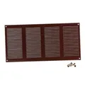 Steinberg14 Lüftungsgitter 400x200 mm - Braun Metall Belüftungsgitter mit Insektenschutz - Abluftgitter für Wand und Decke - Lüftungsabdeckung für Innen und Außen - Insektenschutzgitter