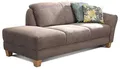 CAVADORE Recamiere Gootlaand, Recamiere mit Federkern und Armteil rechts im Landhausstil, 194 x 84 x 91, braun