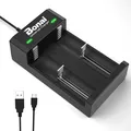 BONAI Ladegerät USB Akkuladegerät LED AA AAA C D 18650 26650 NI MH NI CD Li Ion