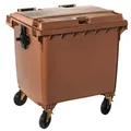 Müllcontainer Orgavente CONTIVIA 4 mobil braun 1100 L aus Kunststoff mit Deckel 766664