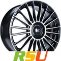4x 1000 Miglia MM1022 black polished 8.5x20" ET35 LK5 112 ML 73.1 Alufelgen 2...