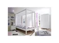 TiCAA Himmelbett Einzelbett LaLuna Kiefer