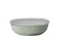 Mepal – Servierschale mit Deckel Silueta – Spülmaschinen- und mikrowellenfest – Salatschüssel – Tapas Teller – Geschirr – 4000 ml – Nordic sage
