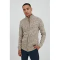 !Solid Strickjacke SDPomeroy Cardigan mit hochabschließendem Kragen braun S