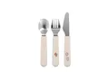 Mepal - 3-teiliges Kinderbesteck Mio - Sunshine & Rainbow - Edelstahl, Kunststoff - 3 Sets à 3 Teile - Gabel, Löffel, Messer - Spülmaschinenfest - Ab 12 Monaten