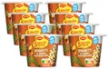 MAGGI 5 Minuten Terrine Spaghetti in cremiger Pfifferling-Sauce, leckeres Fertiggericht mit Instant Nudeln, Pasta-Snack in cremiger Pilz-Sauce, 8er Pack (8 x 54g)