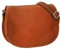Gusti Leder Umhängetasche – Holly Damen Handtasche aus echtem Ziegenleder in Braun, Vintage-Look, vegetabil gegerbt, Magnetverschluss, passend für 7,9"-Geräte, ideal für Alltag & Freizeit
