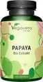 Vegavero Papaya Extrakt  | 120 Kapseln | hochdosiert | rein an Papain | aus spanischen -Papayas | vegan
