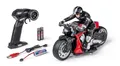 Carson 500404281 RC Devil Bike 100% RTR rot - Ferngesteuertes Motorrad, 50 Minuten Fahrzeit, RC Bike, Geschenk für Kinder, RC Auto, RC Spielzeug, Ferngesteuertes Auto