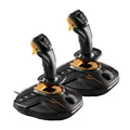 ThrustMaster T.16000M FCS Space Sim Duo Joystick 16 Tasten kabelgebunden Packung mit 2 - 2 x joystick PC Action-Buttons Schwarz/Orange (2960815) (2960815)