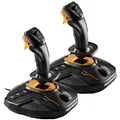 Thrustmaster T.16000M FCS SPACE SIM DUO Schwarz, Orange USB Flightstick Analog / Digital PC