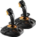 Thrustmaster T.16000M Space Sim Duo Stick Flugsimulator-Joystick PC Schwarz, Orange