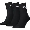 PUMA Sportsocken short crew (3-Paar) gepolsterte Frottee-Sohle, atmungsaktiv schwarz 35-38