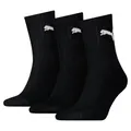 Puma Short Crew Socks (3 Pairs) 2.5-5 Black 2.5-5 Black