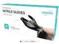 EUROPAPA® 100x Nitrilhandschuhe Box Einweghandschuhe, Einmalhandschuhe, Untersuchungshandschuhe, Nitril Handschuhe, puderfrei, ohne Latex, unsteril, latexfrei, disposible gloves (M, Schwarz)